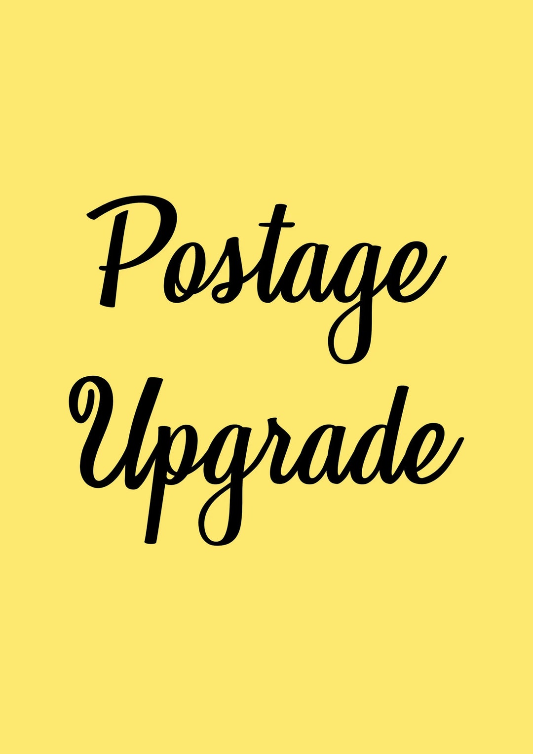 POSTAGE UPGRADE Etsy