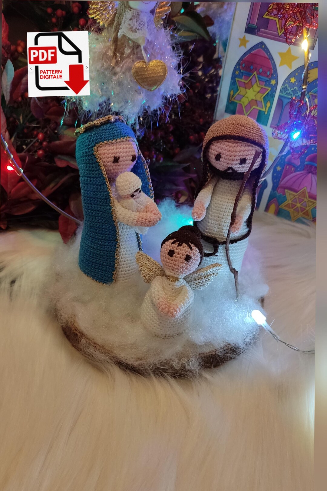 Small Amigurumi Nativity Scene PDF Pattern, Crochet PDF Pattern ...