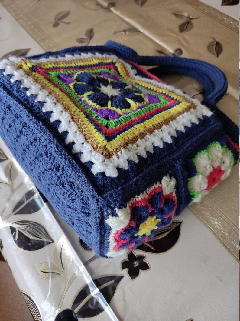 Rectangle Granny Square Crochet Pattern, Rectangle Granny Square, Motif