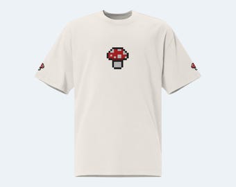 Embroidered Mushroom Tshirt | Oversized Tshirt, Unisex Ultra Cotton Tee, Embroidered Shirt, Gift For Him, Cool Stuff, Trending Now