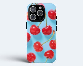 Cherry Phone Case | iPhone Case, iPhone 13 Pro Case, iPhone 11 Case, iPhone 8 Case, iPhone XR, MagSafe Case, Devil Fruit, Phone Case