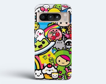 Kawaii Phone Case | Decoden Phone Case, Pixel 6 Case, Anime Phone Case, Aesthetic Phone Case, Cute Phone Case, Google, Pixel 9 Case