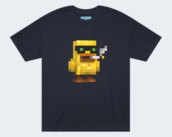 Duck Unisex Tshirt | Cool Stuff, Unique Gift, Cotton, Funny Shirt, Unisex Ultra Cotton Tee, Middle Finger Duck, Gag Gift, Funny Duck Shirt