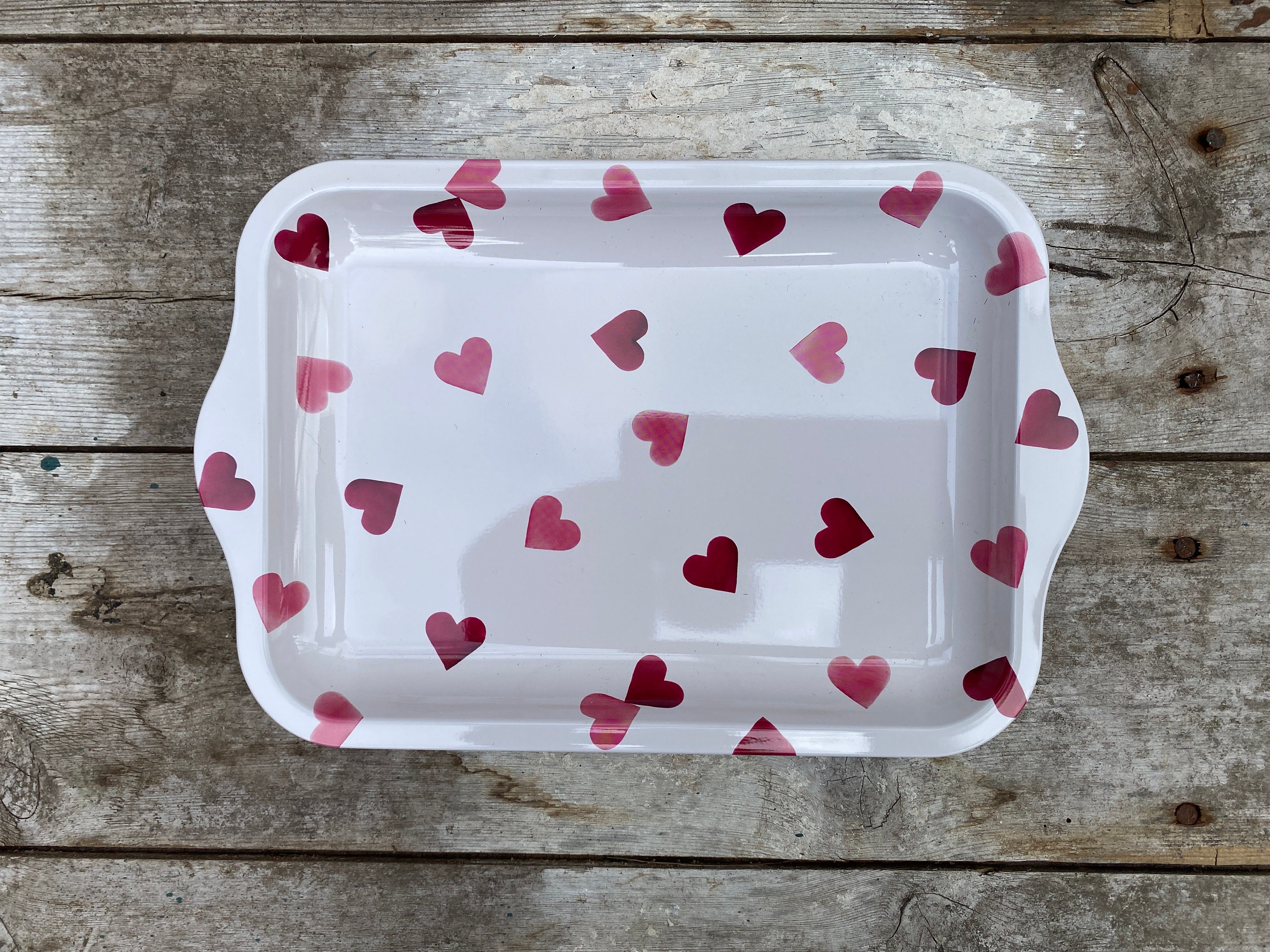 Emma Bridgewater Pink Hearts Tin Tray Emma Bridgewater Pink Hearts Tin Tray
