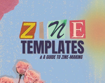 Modelli di zine A5 / Modelli modificabili Canva, Guida alla creazione di zine, Zine stampabili, Zine fai da te facili