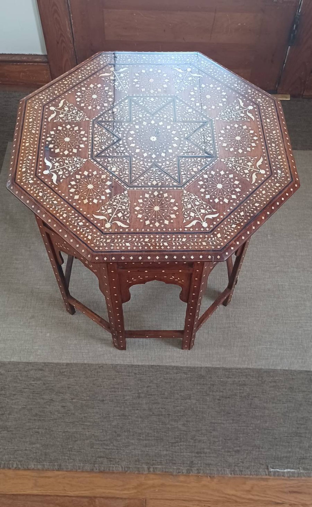 Handcrafted Quality Ivory Inlaid Anglo Indian 19th Century