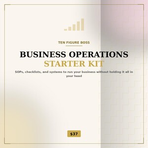 Business Operations Starter Kit, SOP Templates for Small Business, Editable Word Systems and Checklists, Instant Download