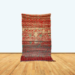 4x8 ft Moroccan area rugs, Berber vintage wool rug, wool tribal rug.