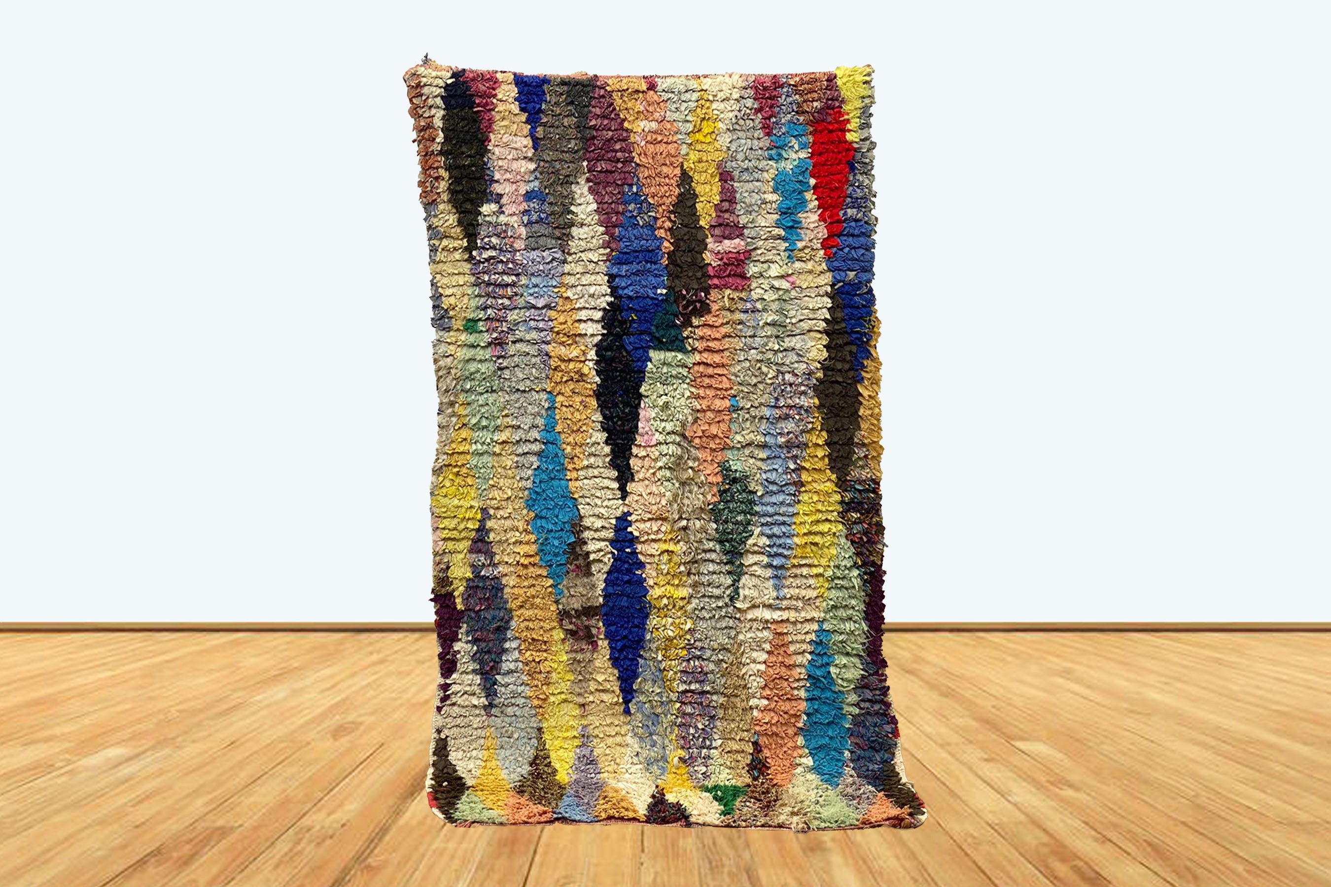 3x6 Feet Boucherouite Moroccan Berber Area Rug. - Etsy