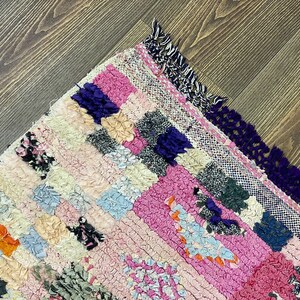 3x6 Boucherouite Moroccan Colorful Area Rug. image 3