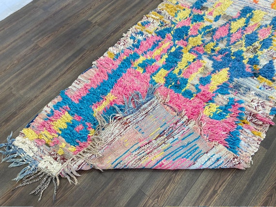 8 x 3 フィートのカラフルなモロッコ風ボヘミアン ユニークなランナー