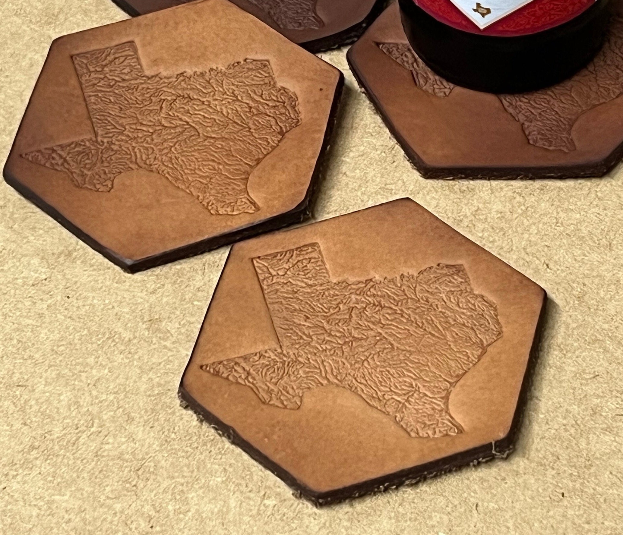 Topography Map Cork Coaster Pair | Well Told