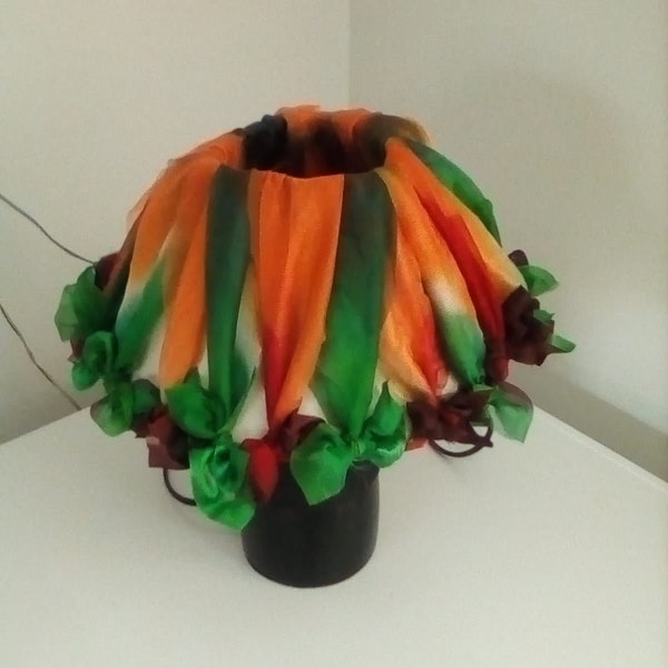 Upcycled Colourful Lampshade I Handmade I Recycled