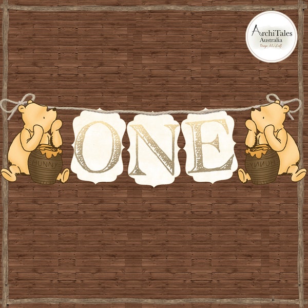 Bandierina/striscione Personalizzato Winnie The Pooh Da 3 M - Foto 5