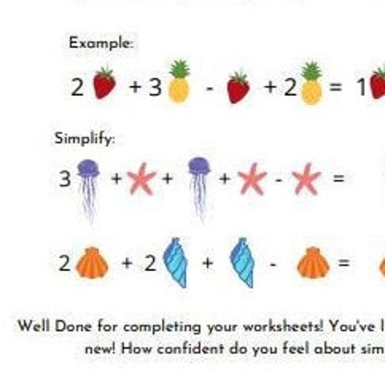 Fun Maths Instructional Worksheet Simplifying Algebra Introduction Starter Questions Teaching