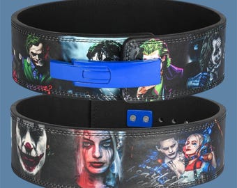 Joker Design Lever Powerlifting Belt: Anime Gym Gear