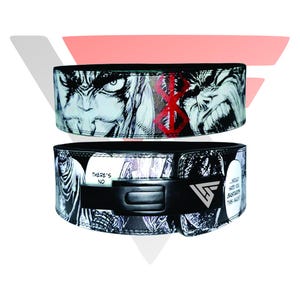 Anime Power Weightlifting Leather Lever Belt - Wide Heavy Duty Thick Squats Belt - Lever Belt Anime Belt - Weightlifting Workout Belt