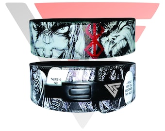 Anime Berserk Leather Lever Belt: Weightlifting Workout Belt