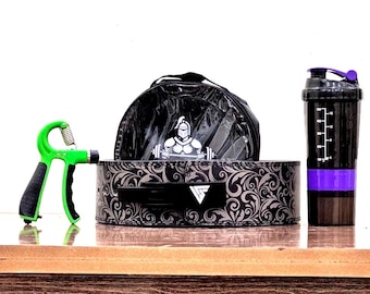 Fitness Training Bundle | Anime Lever Belt, Shaker Bottle & Hand Grip Trainer