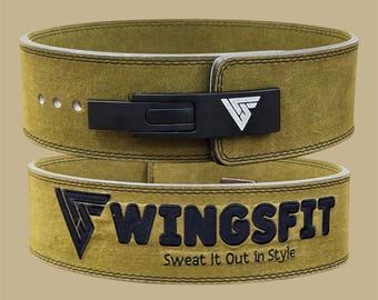 IPF Approved 10mm Leather Lever Belt - Powerlifting Weightlifting