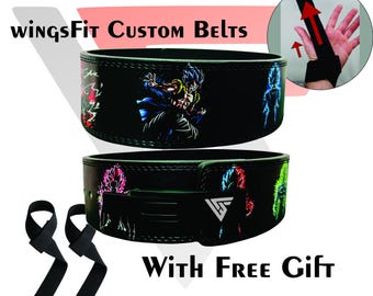 Dragon Ball Z Anime Lever Powerlifting Belt: Custom Gym Fitness