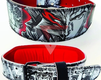 Anime Weightlifting Belt | Personalized Gym Back Support
