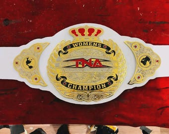 TNA Women's Championship Belt Replica | Adult Size, Genuine Leather