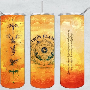 20oz. Eisen Flamme Sublimation Tumbler Wrap
