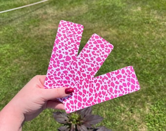 Cheetah Print Bookmark, Abstract Bookmark, Pattern Bookmark, Laminated Glossy bookmarks 2”x6”
