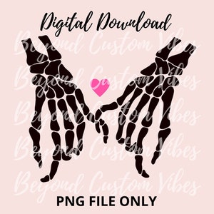 Skellie Hands, 2 file png, Mani scheletriche, Mani di San Valentino, Promessa del mignolo, Ossa scheletriche, Sublimazione, svg