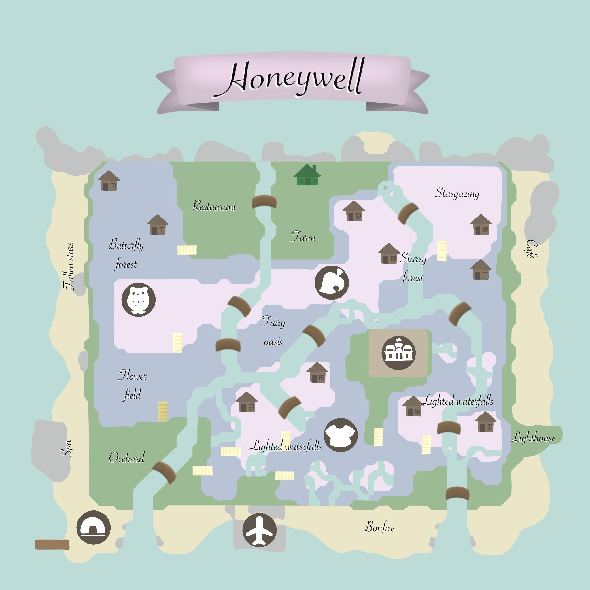 Custom Animal Crossing Island Map Design Etsy