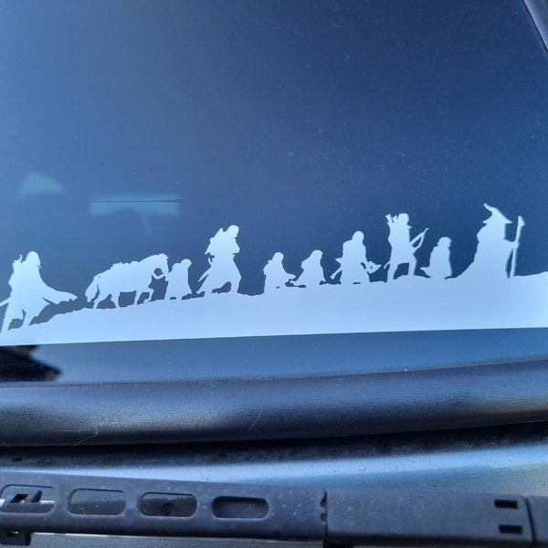 Lord of the Rings Decal | LotR Car Decal | LotR Laptop Decal | Hobbitcore | Water Bottle Decal |The Fellowship Decal