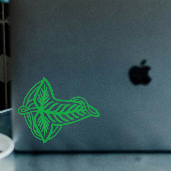 Leaves of Lorien Decal | Lord of the Rings Decal | Hobbit Decal | Hobbit Merchandise | Hobbitcore | Leaves of Lorien Decal for Laptops, Cars