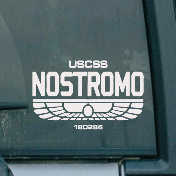 Nostromo Alien Decal | Sci-Fi Alien Films | Xenomorph | Sci-Fi Fan | Alien 1979 | USCSS Nostromo