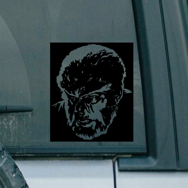 The Wolfman Decal | Universal Monsters | Classic Horror Monsters | The Wolfman Decal for Cars, Laptops, Water Bottles and More