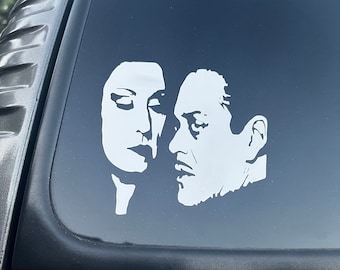 Gomez and Morticia Addams Decal | Gothic Love | Cara Mia | Mon Cher | The Addams Family Decal