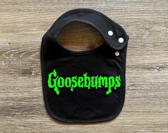 Goosebumps Bib | Glow in the Dark Goosebumps Clothes | Children's Books | Goosebumps Books