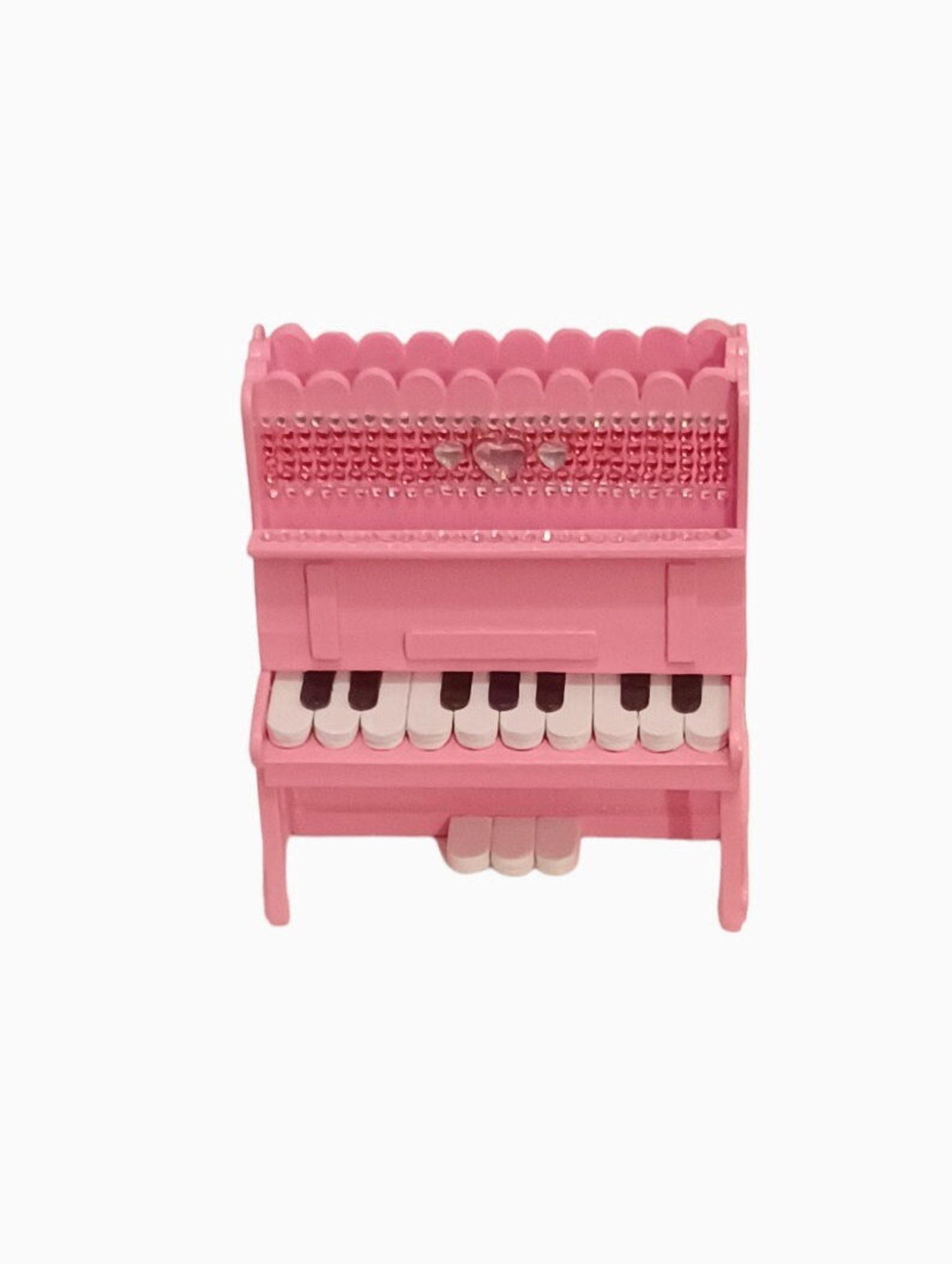 Miniature Dollhouse Furniture Piano For Children Stool Baby Ornament Home Decor