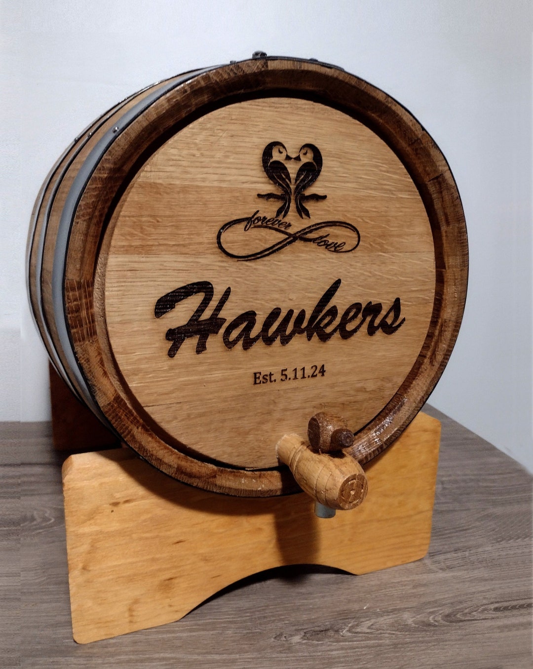 Wine Barrel Gift Card Holder Rustic Wedding Decor Card Etsy