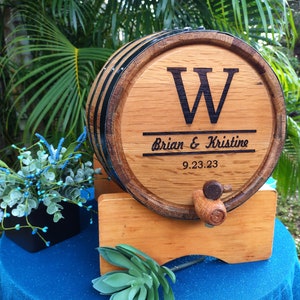 Rustic Wedding Decor, Whiskey Barrel Event Card Box, Wine Barrel Gift Card Holder, 20L Personalized Reception Card Barrel, image 10