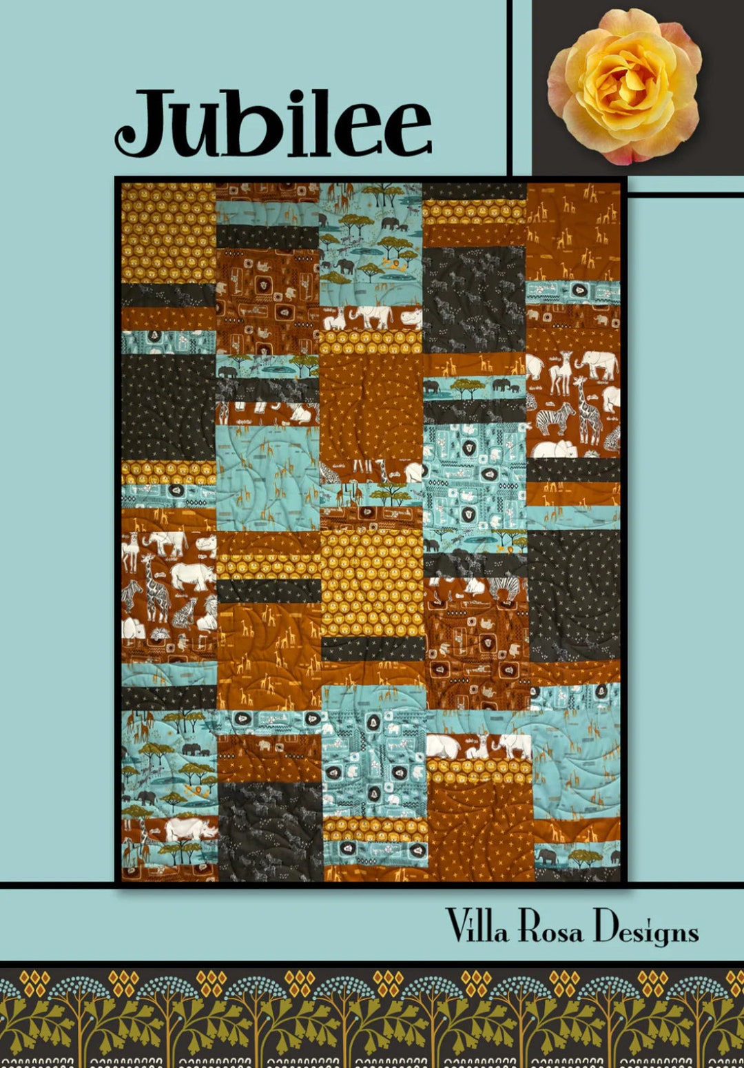 Villar Rosa Pattern Images Villa Rosa Designs Jubilee Pattern - Fat Quarter Quilt Pattern - Villa ...