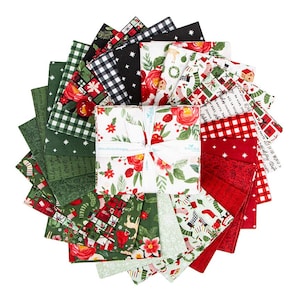 PREORDER Riley Blake Charming Christmas Fat Quarter Bundle - Christmas Fat Quarters - Riley Blake fat quarter Bundle - winter fabric