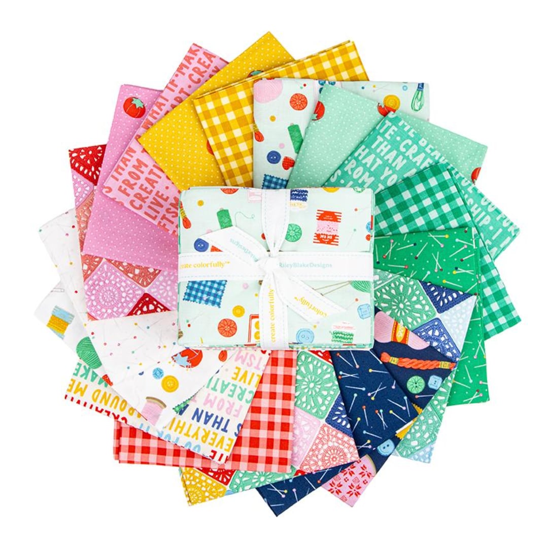 PREORDER Riley Blake Handmade Fat Quarter Bundle - Floral Fabric ...