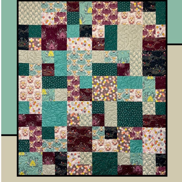 Villa Rosa Designs Harmony pattern - fat quarter quilt pattern - villa rosa