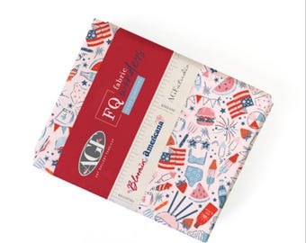 PREORDER Art Gallery Bloomin' Americana Fat Quarter-bundel - Fat Quarters met bloemen - patriottische stof