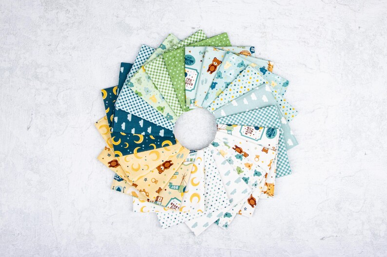 IN STOCK Riley Blake Baby Boy 5” Stacker - Fabric Charm Pack - Riley ...