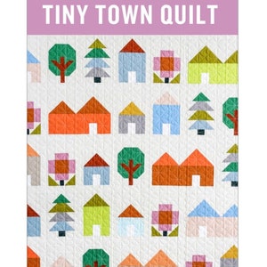 Pen + Paper Patterns Tiny Town Quilt pattern - quilt pattern - paper pattern - fat quarter quilt pattern