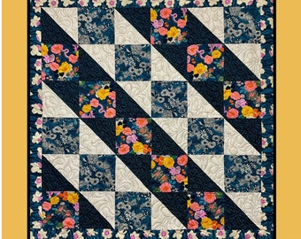 Villa Rosa Designs Malaysia pattern - fat quarter quilt pattern - villa rosa