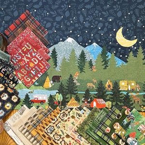 FÖRBESTÄLL Moda Paper Trails 5" Stacker - Tyg Charm Pack - naturtyg - westerntyg