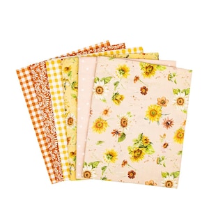 VORBESTELLUNG Riley Blake Sonnenblumengeflüster 6 teilig Mini Fat Quarters Bundle - Florale Fat Quarters - Riley Blake Ostern Fat Quarters Bundle -